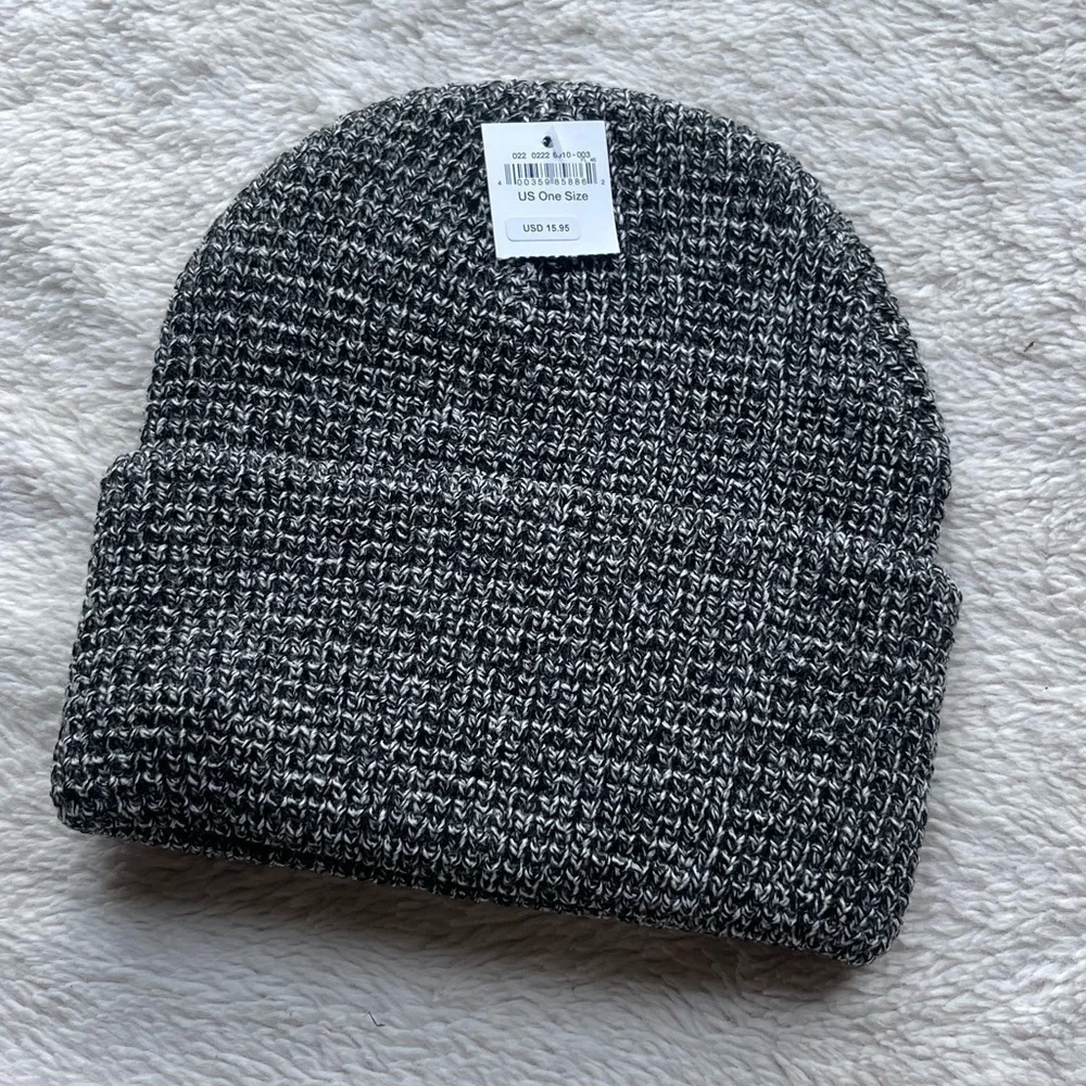 American Eagle NWT waffle work wear lightning gray beanie hat